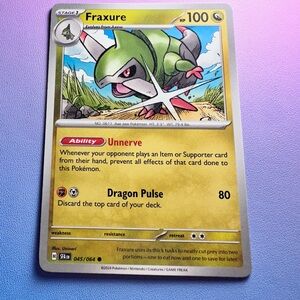 fraxure - 045/064 (common) — pokemon: shrouded fable